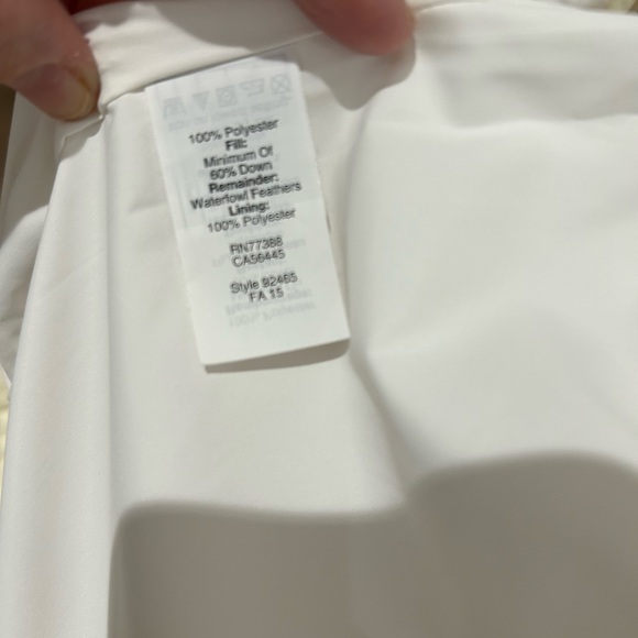 J. Crew Quilted Vest Zip Up White Snap Pockets Lightweight Women’s Size XXS - Picture 4 of 9